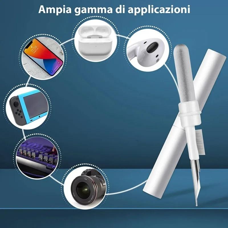Wireless Earbuds Cleaning Kit with Pen Brush for AirPods Pro 3 2 1 Bluetooth Earphones & Case Dust Removal Tool