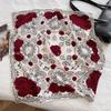 Elegant temperament silk wool scarf women's 2025 autumn and winter warm new silk wool silk scarf high quality silk wool square scarf