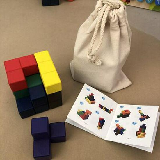 Luban 3D Soma Cube: Children's Tetris Tangram Educational Building Blocks for Early Learning.