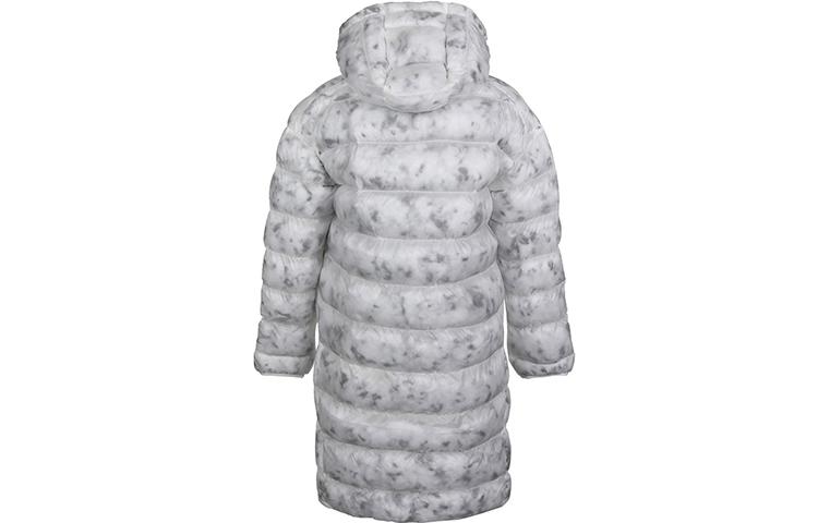 Nike Puffer bundy Dámske Mountain Peak Biela s kapucňou Stredne teplá Puffer košeľová bunda CZ1910-121