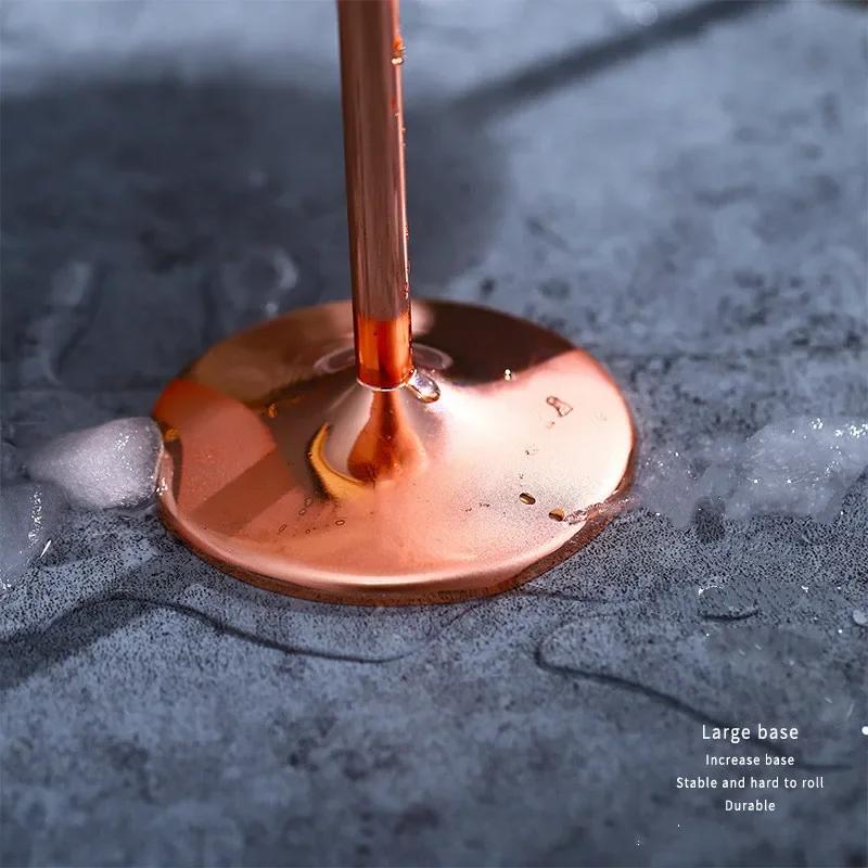 Stainless Steel Champagne Cup Wine Glass Cocktail Glass Creative Metal Wine Glass Bar Restaurant Goblet Rose Gold