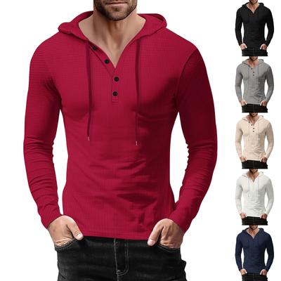 Men's Sports And Fitness Leng Sleeved T-shirt Fashion Hoodie Top