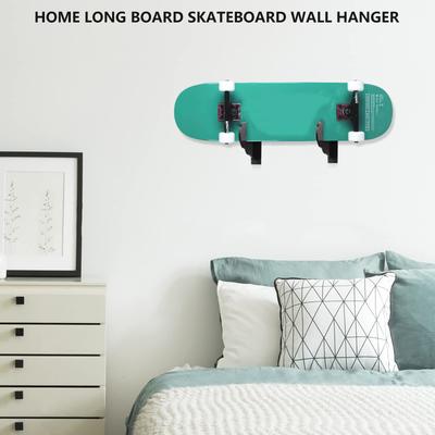 Skateboard Display Rack Clear Acrylic Skateboard Storage Hanger Stand Longboard Wall Holder for Bedroom Store Office