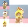 Delightful Jinnew Creamy Bear Animal Costume Plush Keychain Colorful Gift Idea