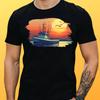 T-Shirt Herren Fischerboot Motiv Baumwolle Größe S bis 5XL