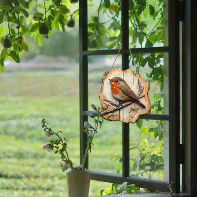 Kuş Asma İşareti Vintage 2D Kuş Ahşap Tabelalar Rustik Duvar Dekorasyonu Çiftlik Evi Ev Ön Kapısı Duvar Penceresi için İşaret