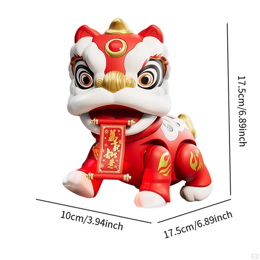 Electric Dancing Lion Walking Toy Development Body with Music and Lights Electronic Pet for