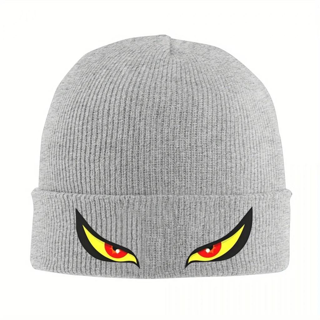 Neue Böse Gelbe Augen Mützen Haubenmützen Unisex Erwachsene Retro Fitnessstudio Skullies Beanies Herbst Design Thermische Elastische Kappen