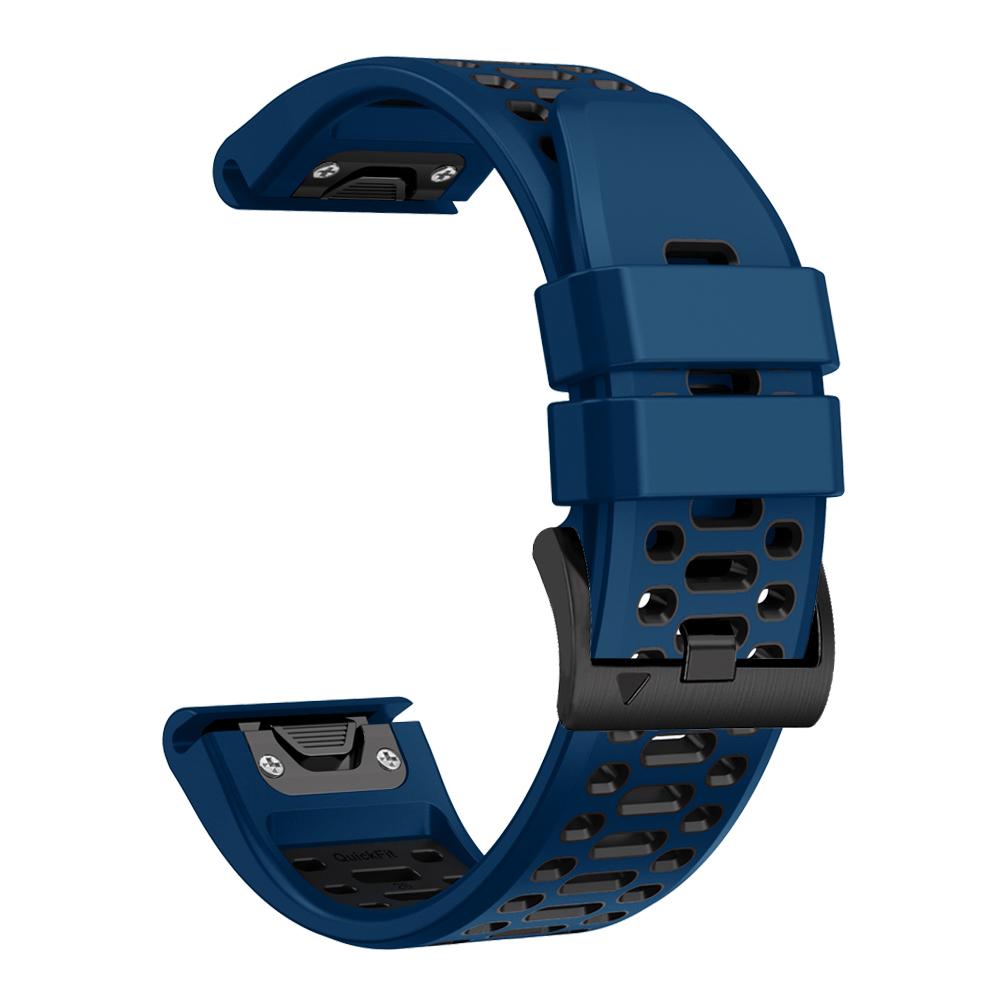 QuickFit 26 22mm Two Tone Silicone WristStrap For Garmin Fenix 7X 7 Pro 5 5X 6 6X/Epix Pro Gen 2 51mm 47mm Watchband Accessories