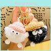 Adorable Fuzzy Yarn Hat Keychain Plush Decor Perfect For Party Gifts Cute