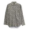 TOM FORD 3FT941 94Y1DP Flower print shirt tops 39 Black Grey Khaki FlowerUsed