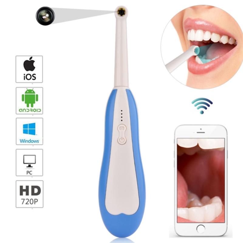 New HD WiFi Wireless Dental Camera Intraoral Endoscope LED Light Monitoring Inspection for Dentist Oral Video Dental Tools