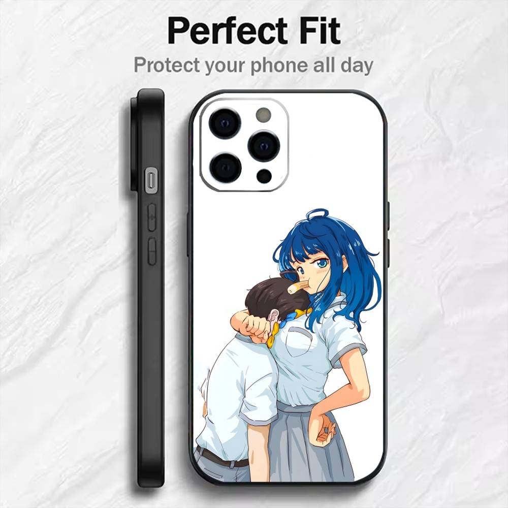 

Anime M-Makeine TMLH Phone Case For iPhone17,16,15,14,13,12 Plus,Max Soft Silicone Black Cover iPhoneXSMAX