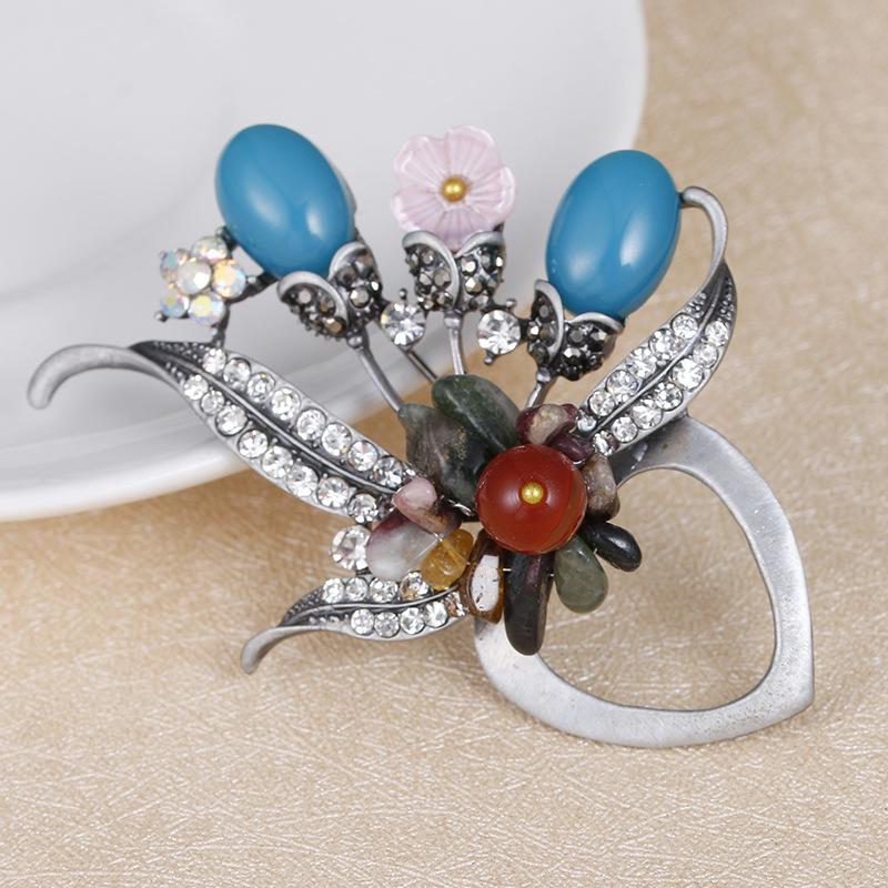 

Hot Brooch Premium Light Luxury Clothing Accessories Pin Jewelry Flower Brooch Clothing Camellia Brooch
