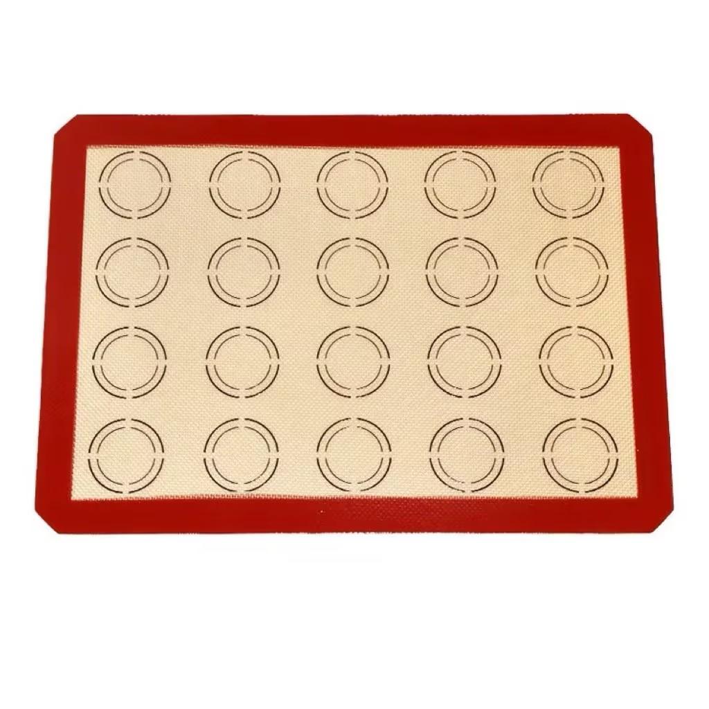

2 pieces of silicone baking mats, suitable for ovens, reusable, non-stick and heat-resistant baking trays, ideal for cookies, ma