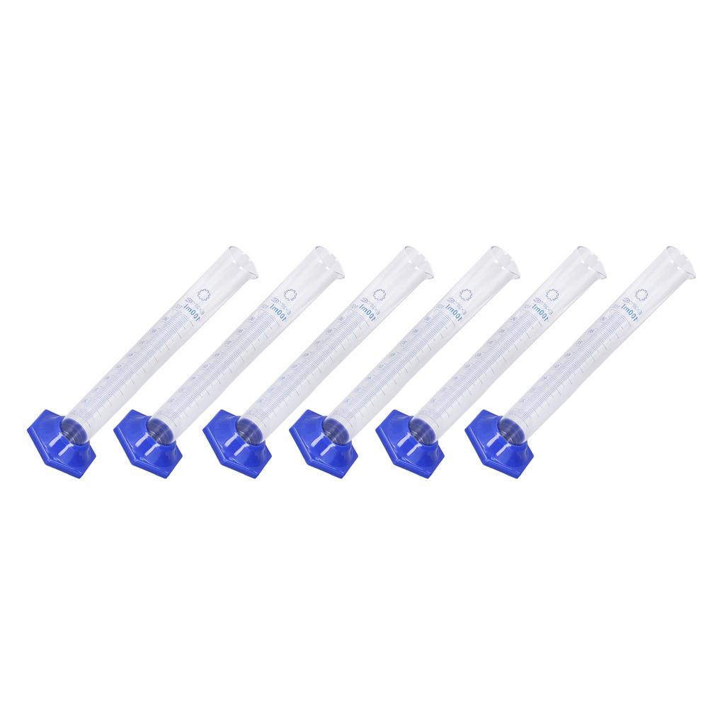 10Pcs Measuring Cylinder Glass 100ml Large Capacity Clear Scale Tool Set Kit for Experiment