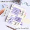 All-in-One Sticky Notes Organizer Soft Coil Refillable Binder Adhesive Index Tabs Ruled Filler Paper Ins Style Design Stationery