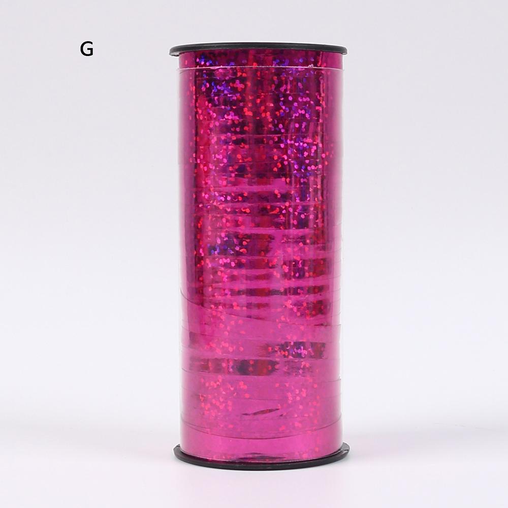 100 Yards Rolle Glitzer-Lockenband Luftballonband Geschenkband für Basteln Weihnachten Geburtstag Hochzeit Party Dekoration