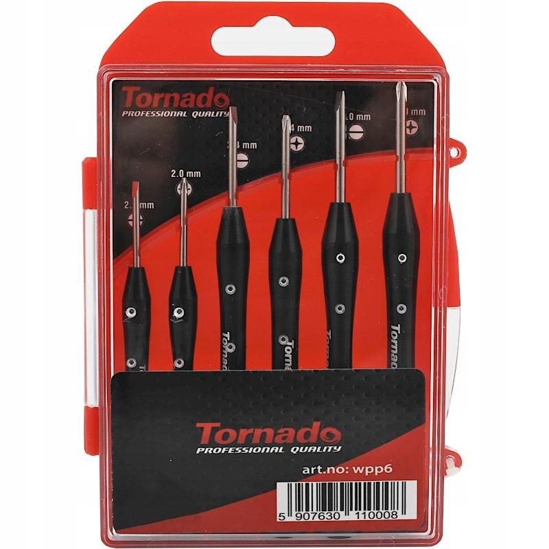 6-piece Precision Screwdrivers with Metal Handles and Case