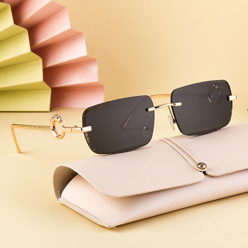 JYL TS Women's Rimless - Unique Outdoor Street Sun-Protective Shades CY-8845