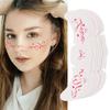 8pcs Facial Art Face Temporary Tattoos Long Lasting Makeup Stickers  Amusement Park