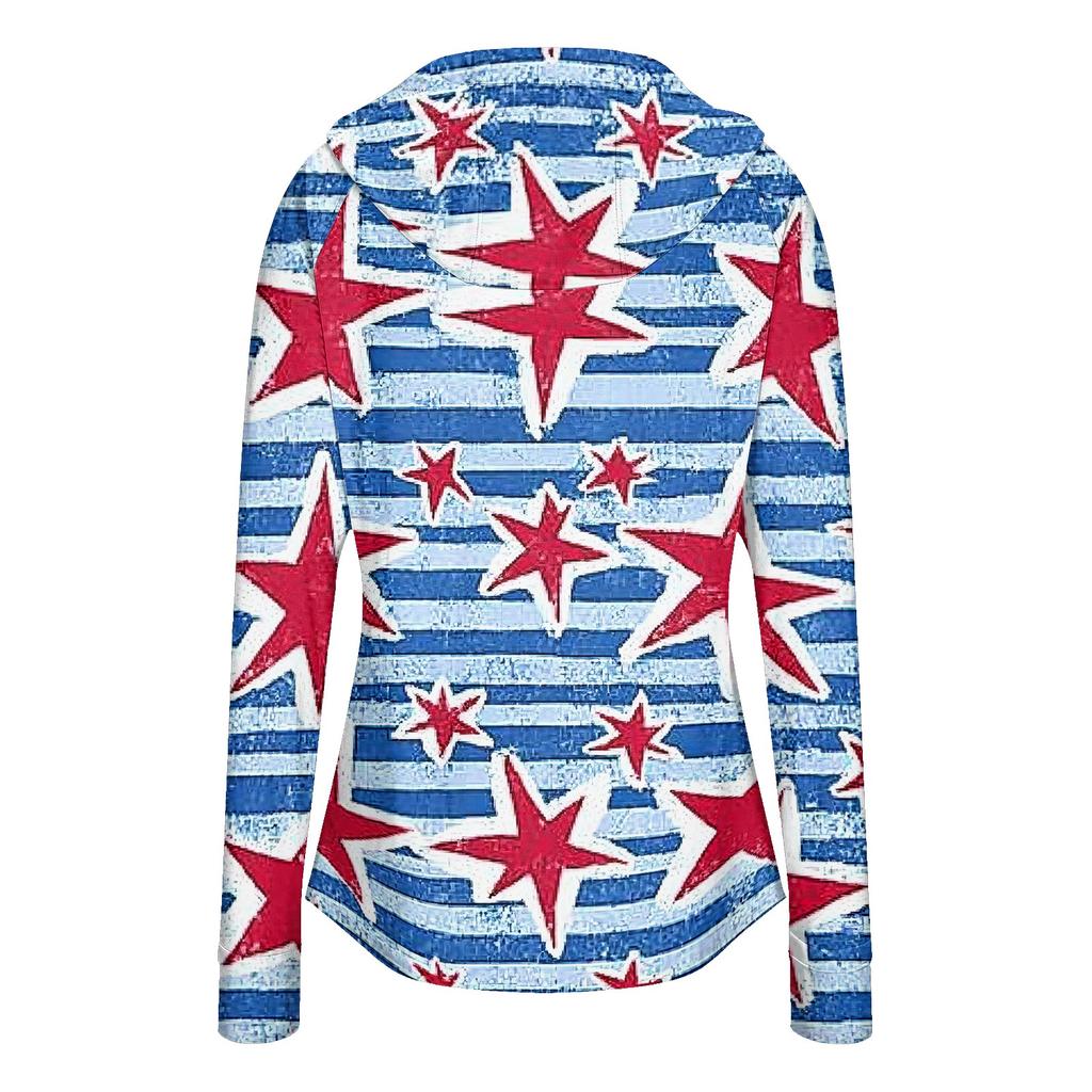 Women's Lightweight Long Sleeve Zip Up Hoodie with Pockets and Printed Design Sun Protection Jacket for Outdoor Activities