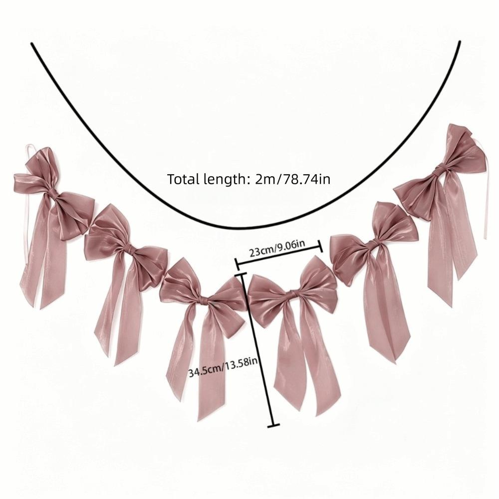 Home Ornaments Bowknot Hanging Garland Large Christmas Tree Decoration Kids Birthday Party