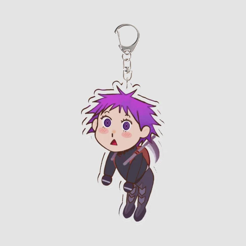 Produit Dérivé Anime Dorohedoro Porte-clés Acrylique 5cm Kaiman Nikaidou En Shin Noi Créativité Accessoires de Sac à Dos Cadeau de Festival