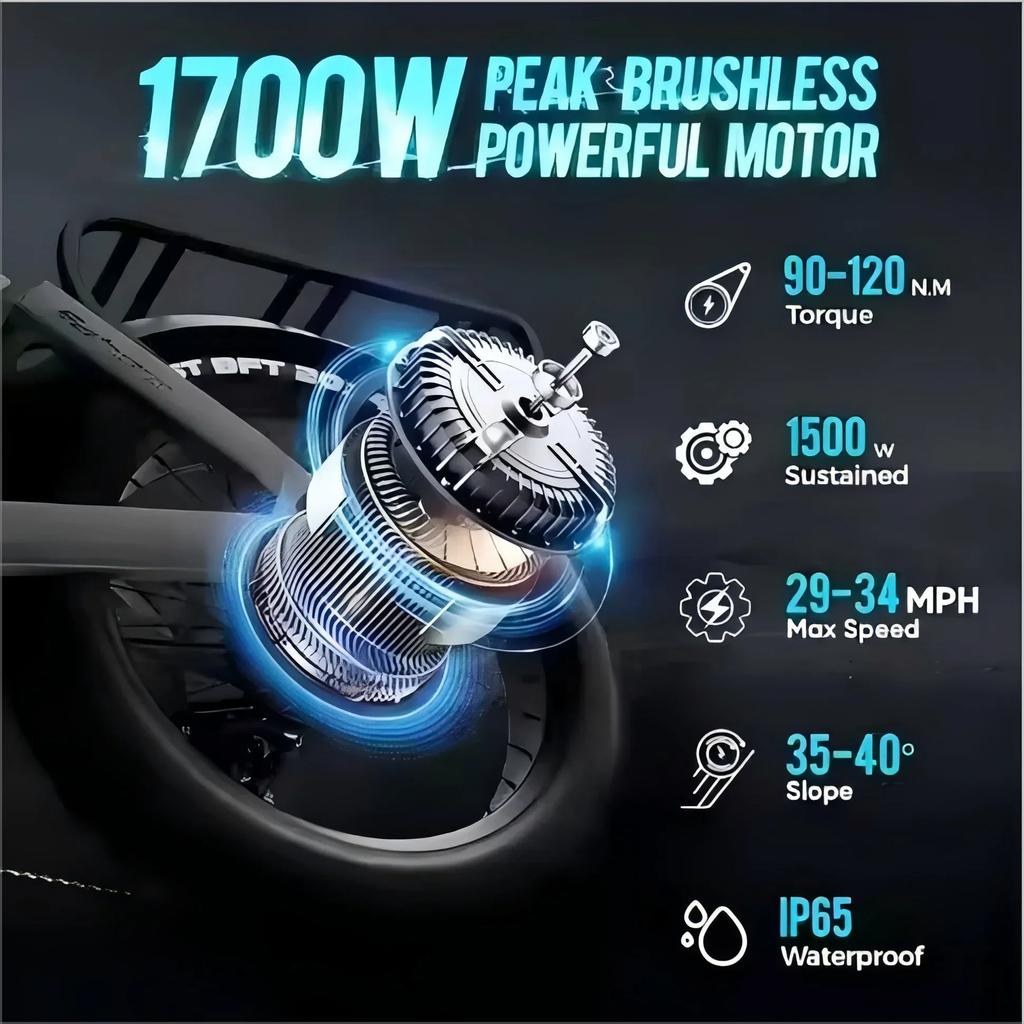 ENyní Juliet II 1500W elektrické kolo 52V 60AH baterie, rychlé 55 km/h plné odpružení a hydraulické brzdy 20*4 palcová fat bike