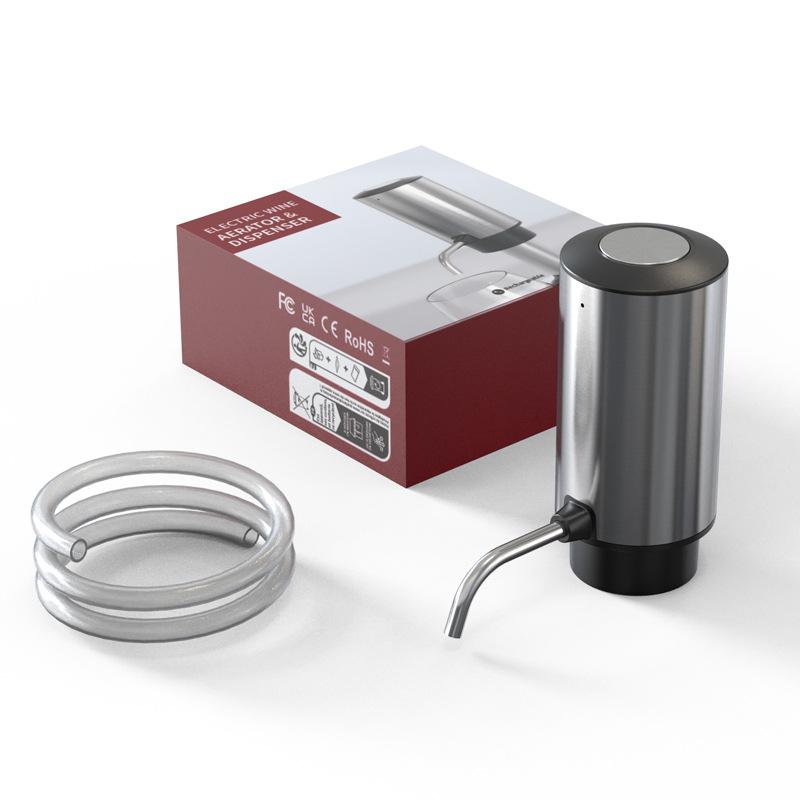 

Электрический винный декантер, перезаряжаемый электрический винный насос, кухонный автоматический винный декантер One Click, интеллектуальный диспенсер для вина