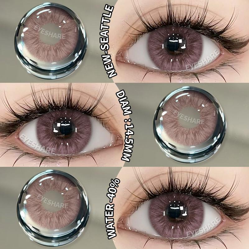 Eyeshare Contact Lens Colored 2pcs Brown Natural Lenses High Quality Yearly Beauty Pupils Fashion Eye Contacts