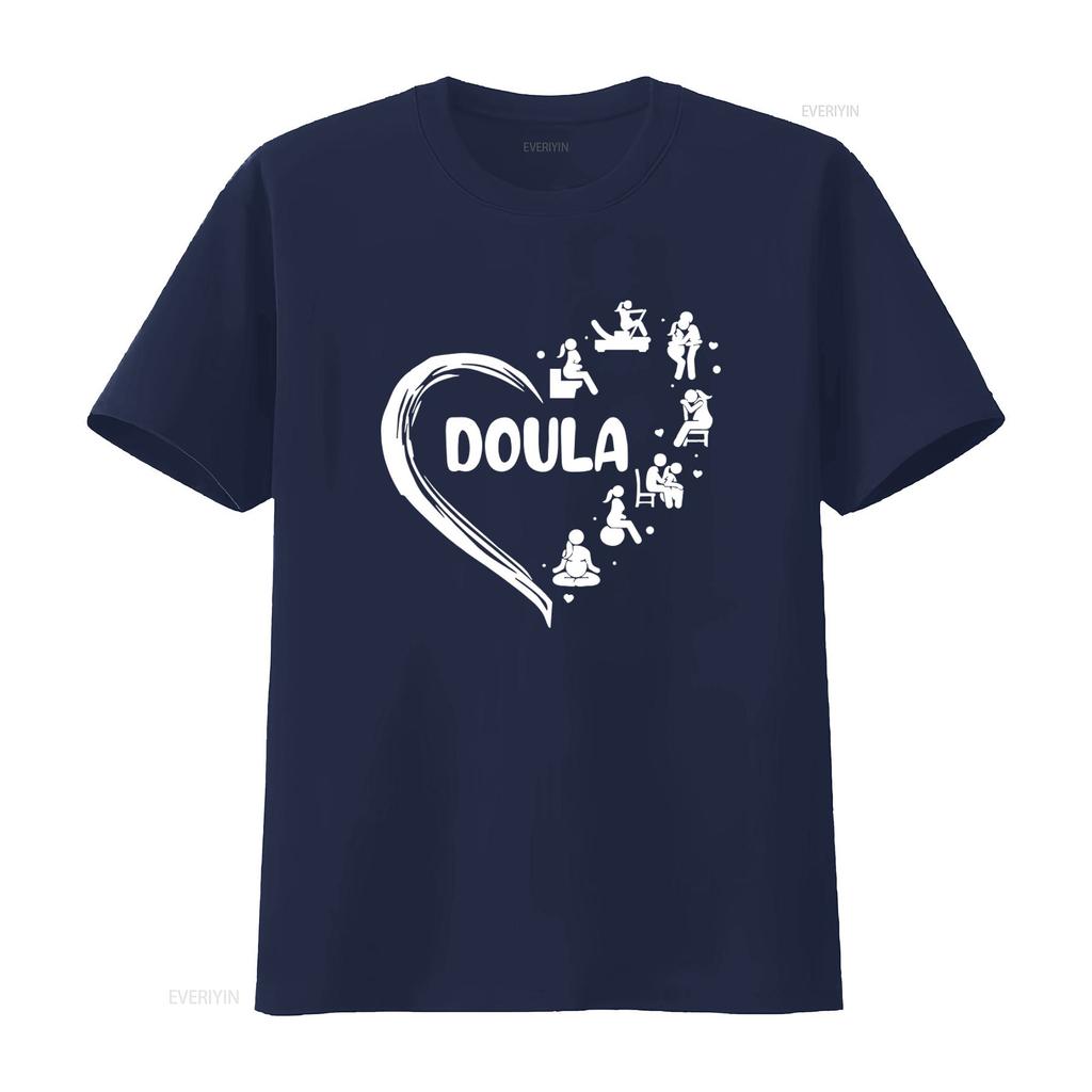 Doula T Shirt Thank You For Supporting Midwife Labor And Delivery Birth Prenatal Heart Pattern Design vintage Washed Stretched