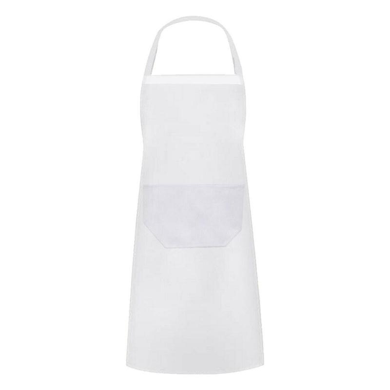 Waterproof Oil Cooking Apron Chef Aprons Women Men Kitchen Apron with Front Pocket Dishwashing Cleaning Accessories Aprons белый