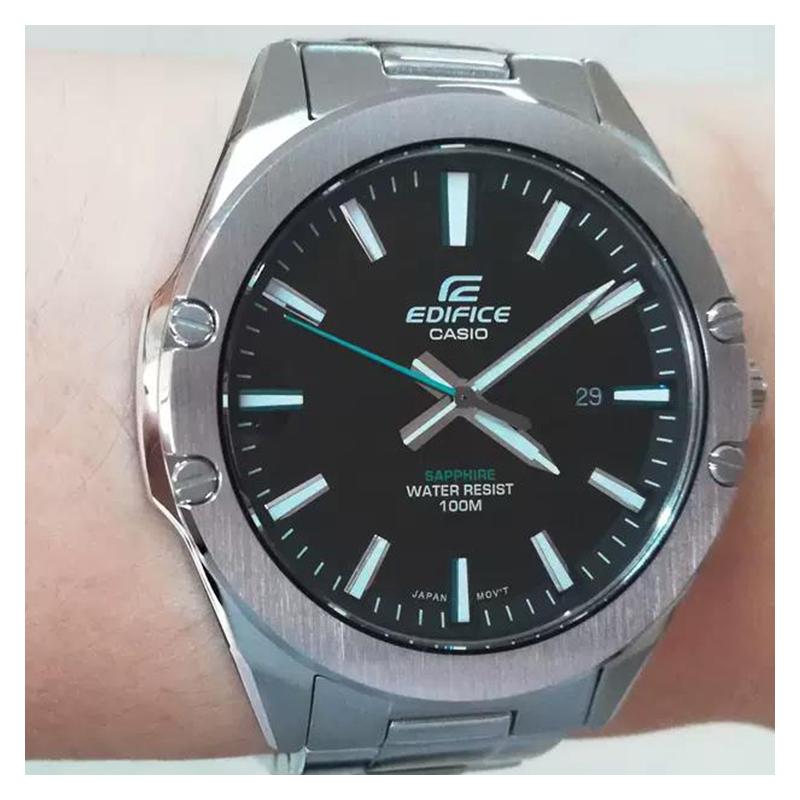 Casio EDIFICE Kunstsaphirglas Wasserdicht Business Empfehlung Quarzwerk Edelstahlarmband Japanisch und EFR-S107YD-1AVUPR