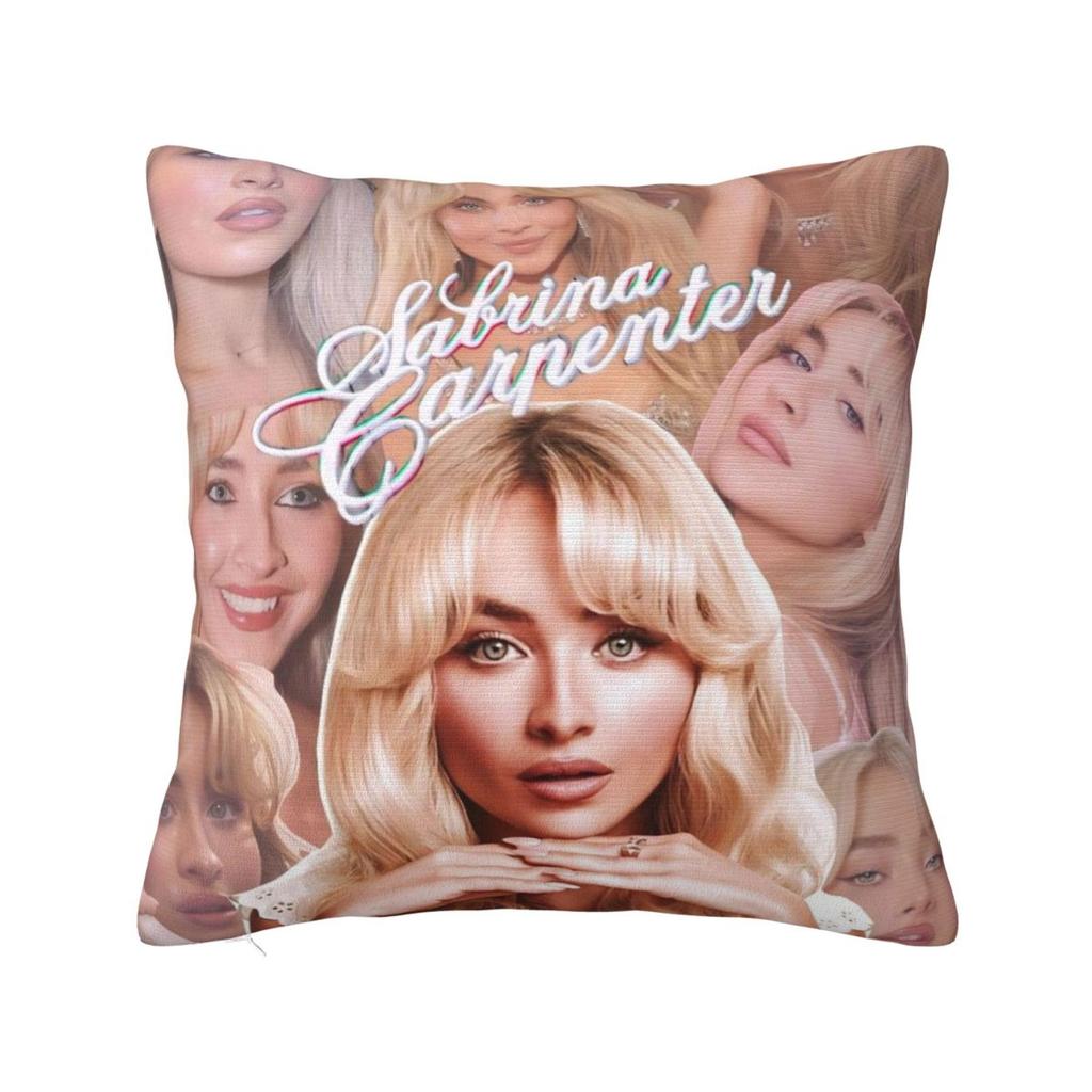 Sabrina Carpenter American Singer Pillow Cover Fashion Pillow Case Soft Cushion Cover Pillowcases For Sofa Home Decoration