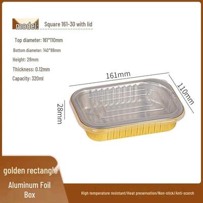 Einweg-Aluminium-Backformen mit Deckeln