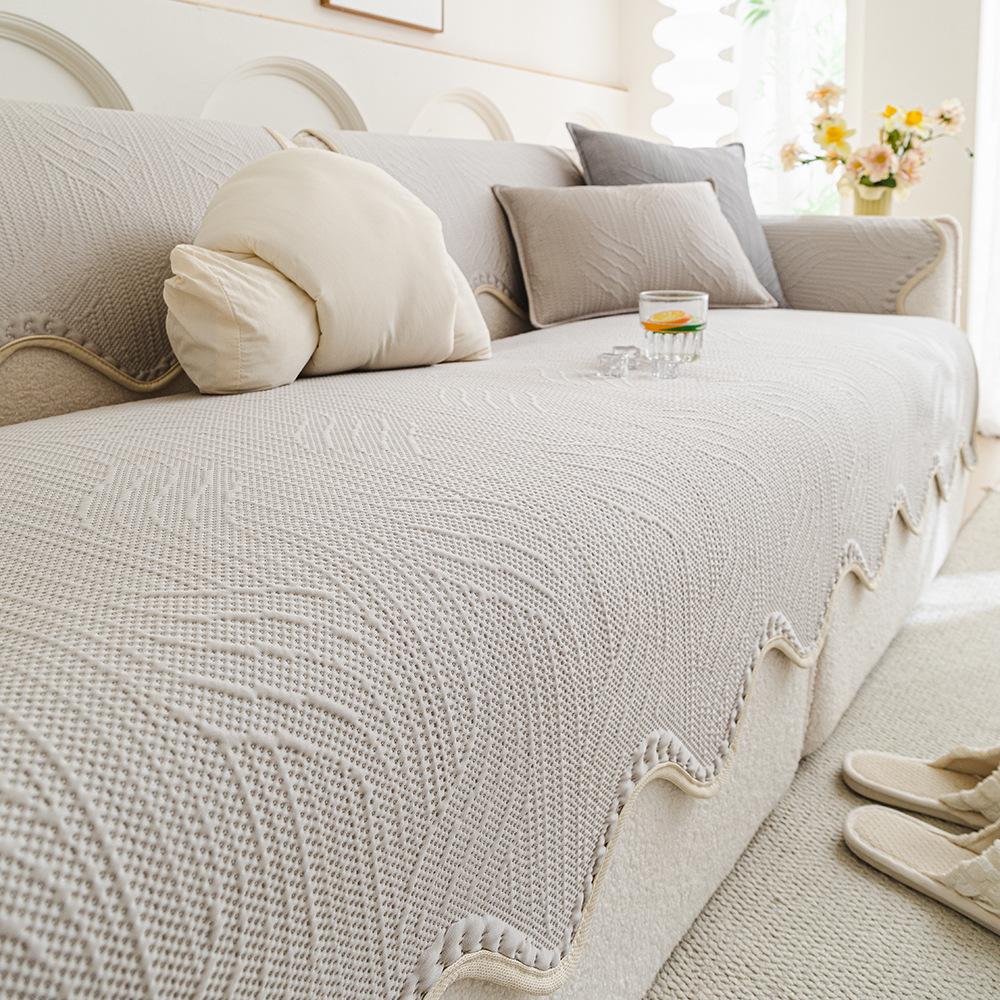 Special-Shaped Irregular Sofa Cushion  New Summer Cool Ice Silk Non-Slip Seat Cushion Summer Sofa Cover Cover Cloth