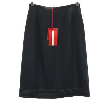 Unused MAX&CO Made In Italy Midi Length Tight Skirt 42 Black Women Used