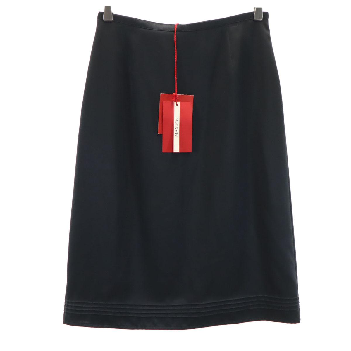 

unused MAX&CO made in Italy Midi length Tight Skirt 42 black Women Used