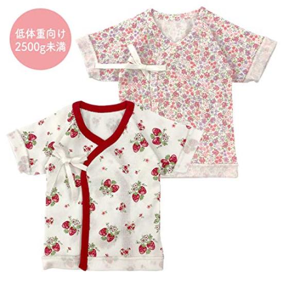 Chuckle BABY Baby Newborn Short Low Low Birth 40 50 Low Birth Strawberry Floral Pattern Newborn Short Small Floral Pattern (Chuckle Baby) Clothes,