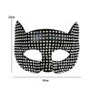 Halloween Cat Diamond Mask Sexy Half Face Eye Mask Halloween Party Cosplay Lovers Mask Costume Props Male Female Costumes