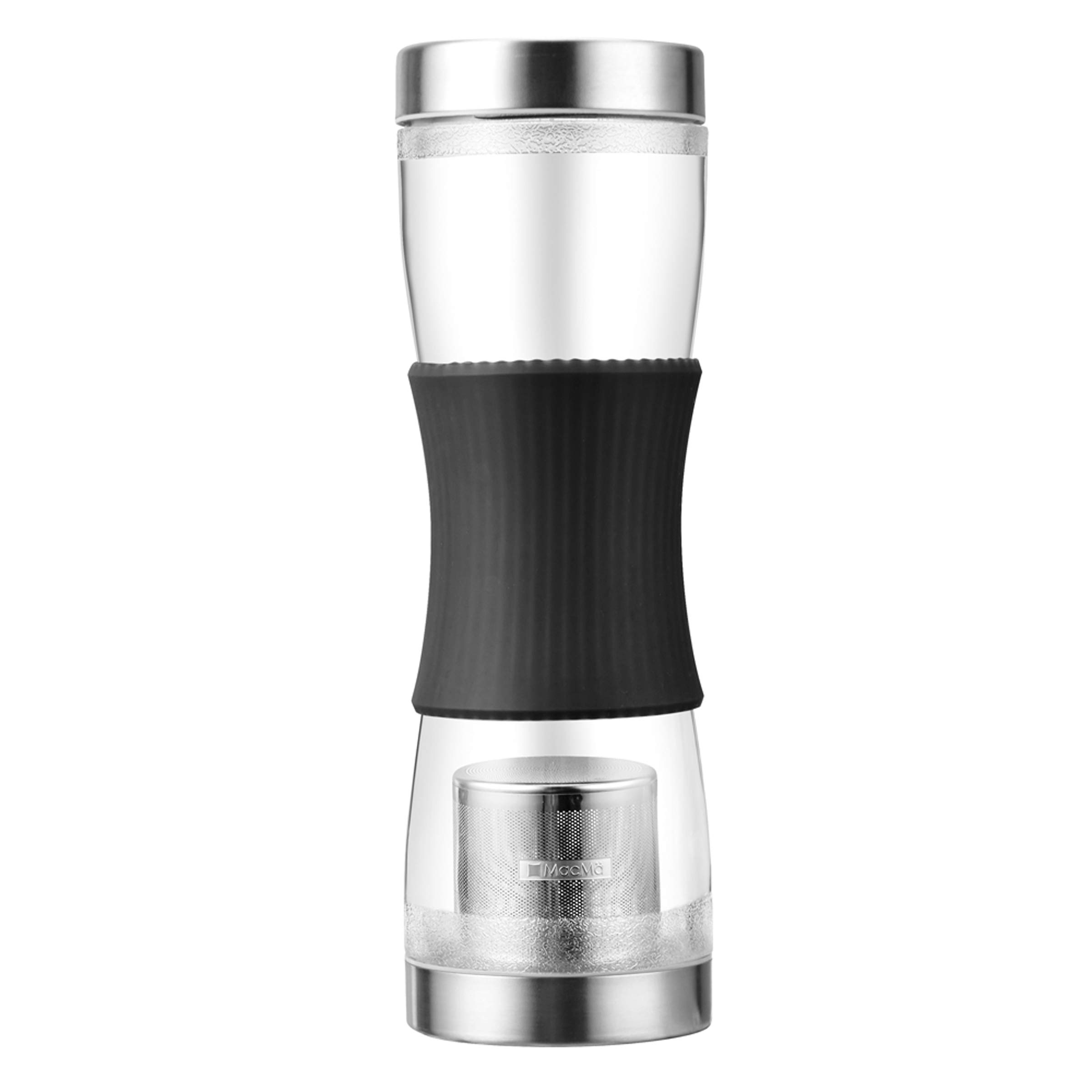 

Macma Water Bottle with Strainer 500ml Matte Black AA0174 T-Go