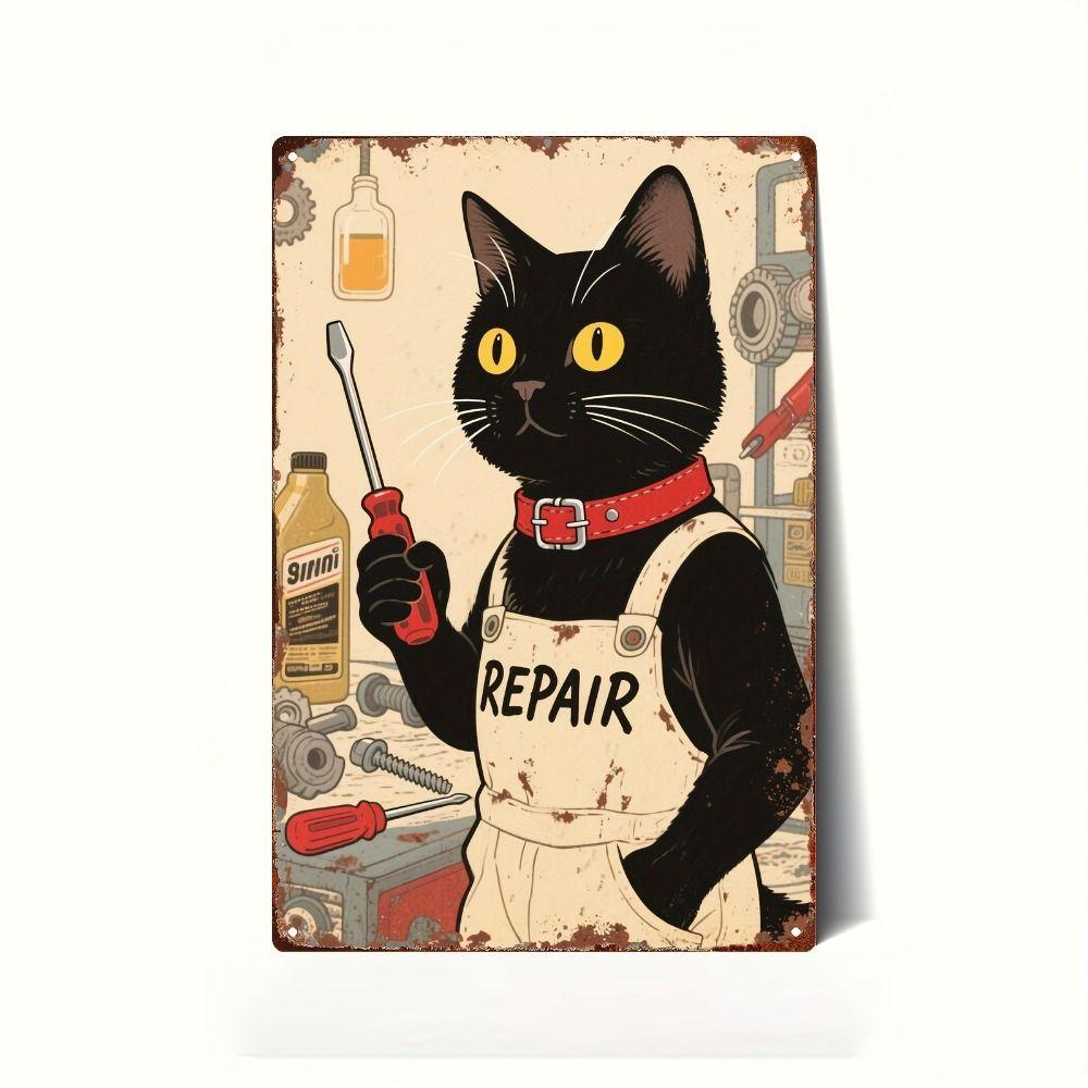 Vintage Metal Wall Art Cafe Bar Warehouse Interior