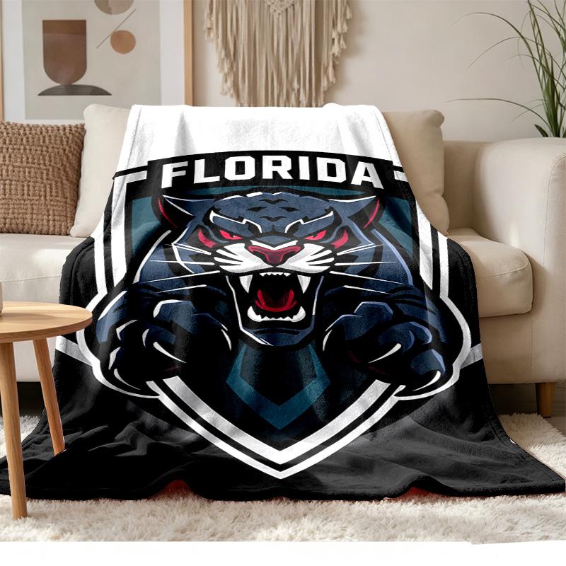 Florida Panthers Soft and comfortable flannel Suitable for sofas living rooms outdoor camping travel and also makes a great anniversary gif