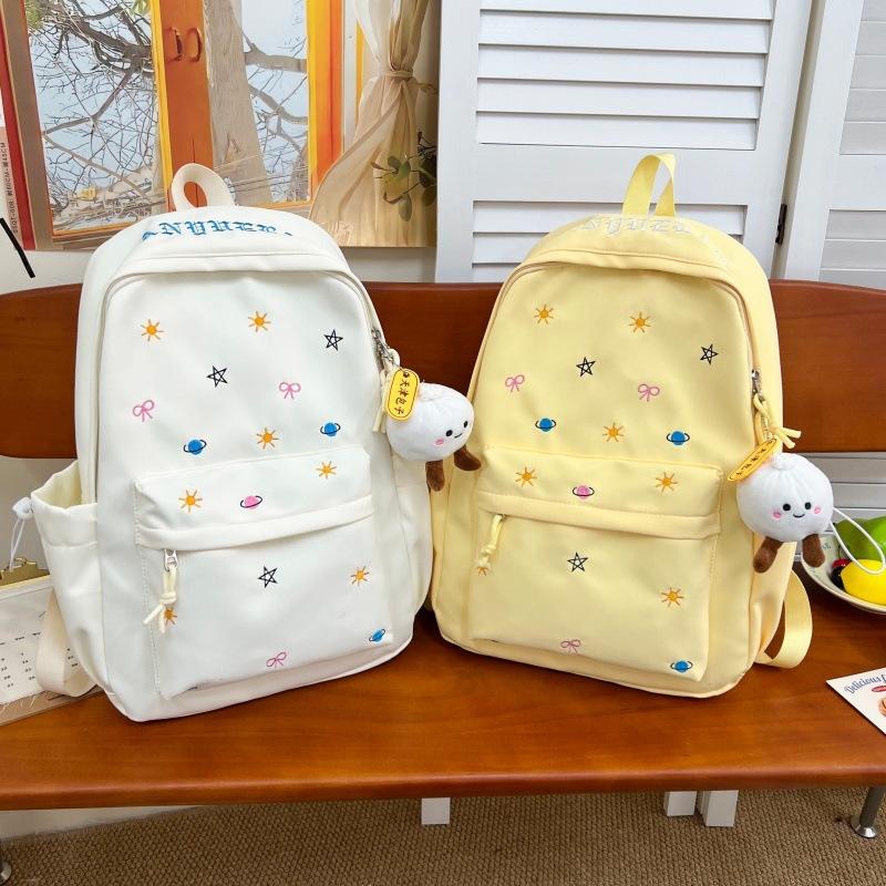 Schoolbag Junior High School Girl School Bag Cute Ins Backpack High School Student Large Capacity Japanese Backpack Star College Student