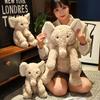 Soft Elephant Plush Toy Cute Stuffed Elephant Companion Doll Elephant Plushy  Bedside Ornament