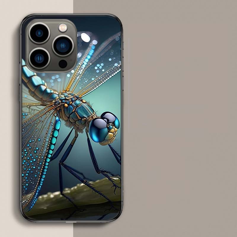 Schöne Libellen-Liebhaber Handyhülle Für Iphone 17 Air 15 Pro 14 Plus 16 Pro Max 17E 16E 12 13 Mini 11 Hülle Niedliche Fundas