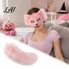 Comfy Fluffy Masque for Parties DIY Therian Kit Plush Furry Fox/Cat Animals with Realistic Fox Tail Eye Mesh Christmas Halloween Masquerade Cosplay