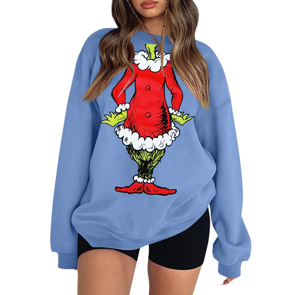 Damen Colorblock Sweatshirt Langarm Rundhalsausschnitt Lässig Bequem Locker Leicht Damen Sweatshirtt