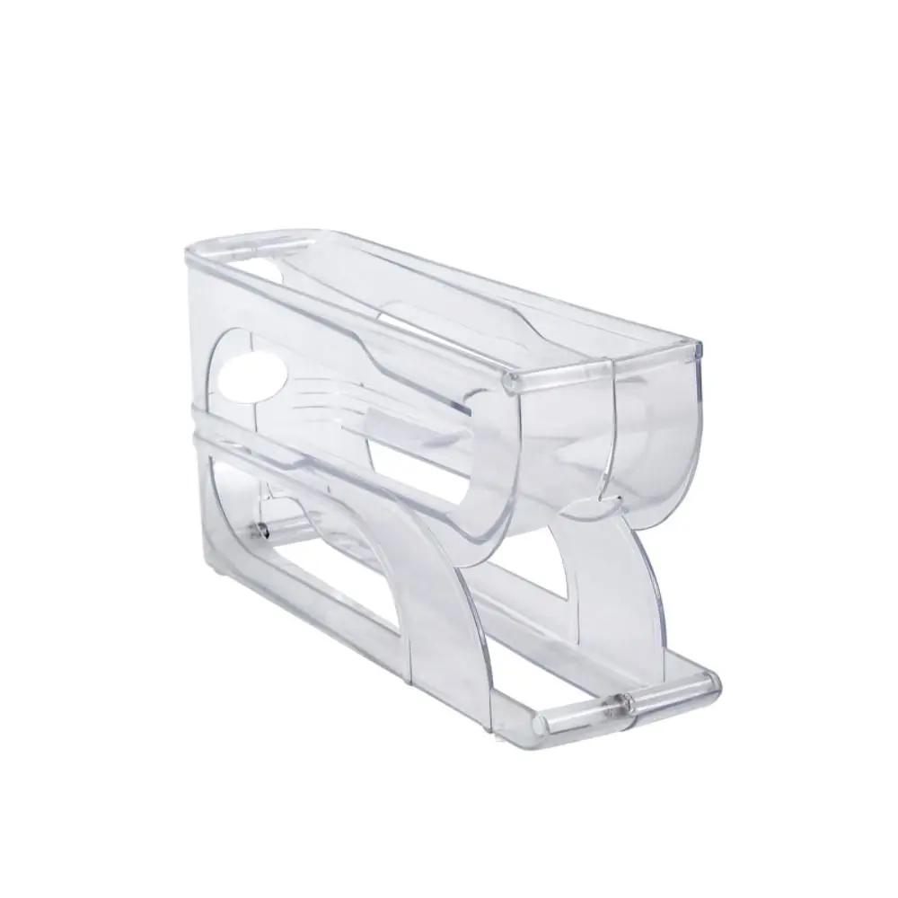 3 / 4 Layer Automatic Egg Roller Large Capacity Refrigerator Egg Storage Box Household Egg Roller Rack Dispenser Organiser